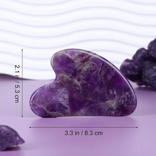 Gua Sha Facial Rosenice Cristal Masaje Relajante Morado