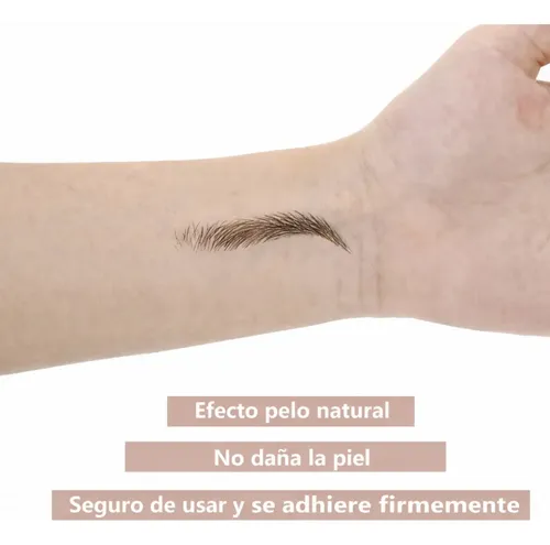 Cejas Postizas Marron Claro Realistas Impermeables Naturales