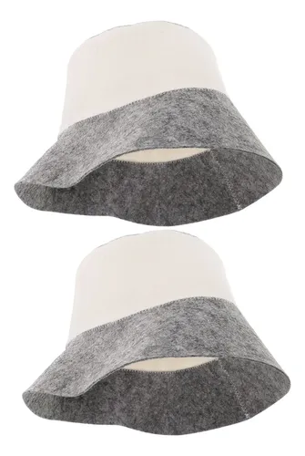 Gorro De Sauna De Fieltro, 2 Unidades: Gorro De Baño De Vapo
