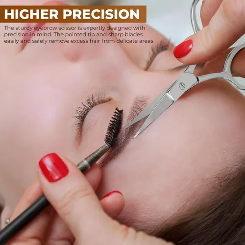 Tijeras Utopia Care De Acero Inoxidable Para Cejas Y Cutícul