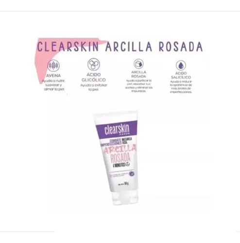 Mascarilla Facial Arcilla Rosada Clearskin 0 Imperfecciones