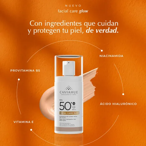 Caviahue Care Glow Solar Facial Fps50+ Color