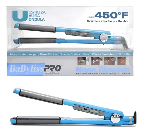 Plancha Stylist Nano Titanium Babyliss Pro 2071 Azul