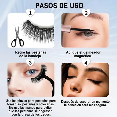 Delineador Magnético Negro Resistente Al Agua Ojos