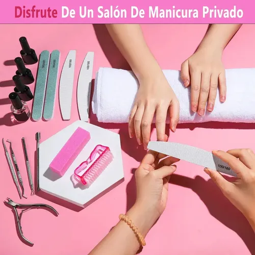 Kit De Manicura Y Limas Profesionales 13 Piezas En /