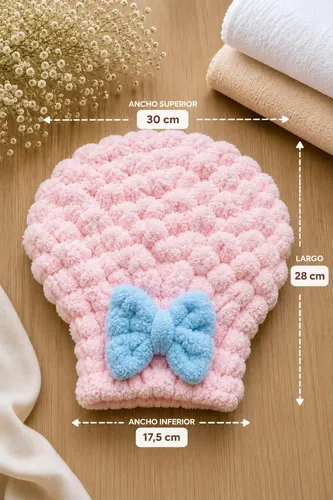 Turbante Gorro De Baño Para Cabello Super Absorbente Premium