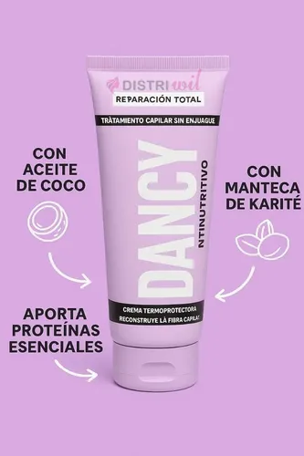 Tratamiento Capilar Sin Enjuague Dancy Reparacion Total Multinutritivo Hidratante Con Aceite De Coco Y Manteca Karite X150g Reconstruye La Fibra Otowil
