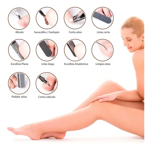 Set Para Pedicuria Podologia Callosidad Durezas Escofina
