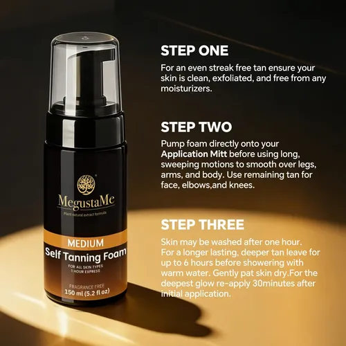 Autobronceador Megustame, 150 Ml, Tamaño Medio, Sin Fraganci