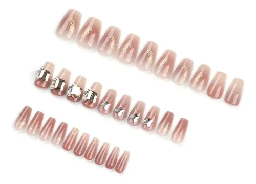 Caja De 30 Unidades De Uñas Artificiales De Alta Calidad.