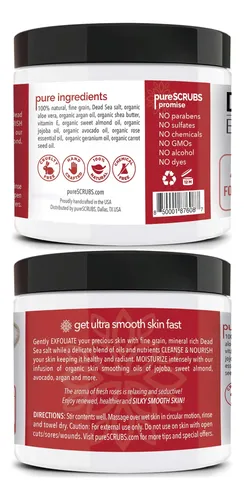 Exfoliante Corporal Purescrubs Rosa 473ml Orgánico