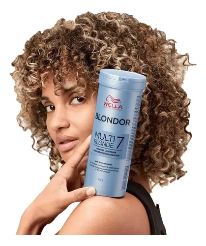 Wella Polvo Decolorante Blondor Aclara 7 Tonos 400g Azul Cs