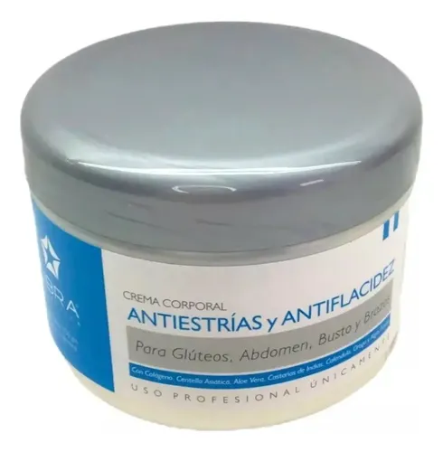 Crema Anti Estrias Y Flacidez Colageno Centella 250 Gr Libra