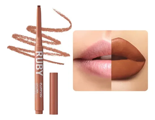 Delineador Labios Retractil Ruby Kisses Plumping Lip Liner Color Soft Brown