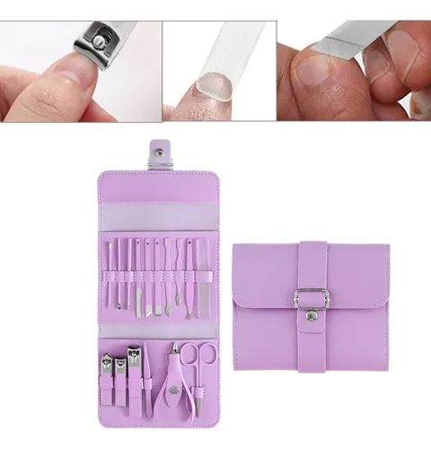 W Juego De Cortaúñas De Manicura De 16 Piezas, Kit De