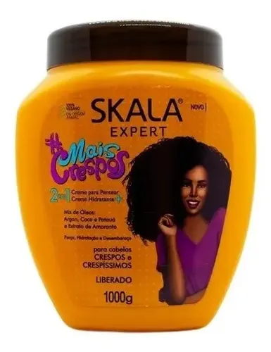 Skala Mais Crespos Máscara Vegana Crema Peinar Rulos 1kg