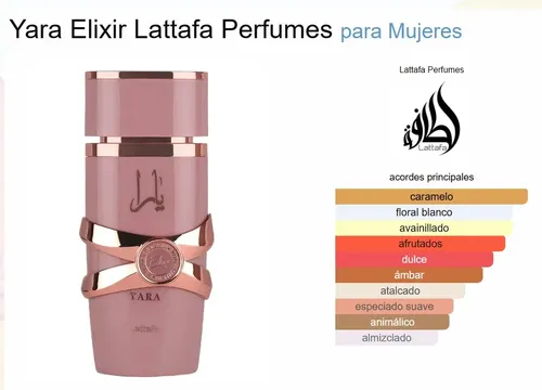 Perfume Arabe Lattafa Mujer Yara Elixir Original Importado