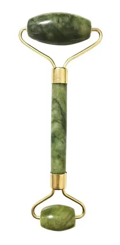 Masajeador Facial Corporal Rodillo Piedra Jade Verde Premium