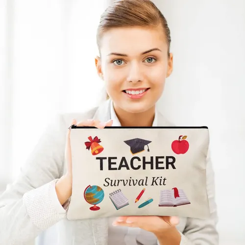 Bolsa De Maquillaje Dunzy Teacher Survival Kit, 50 Unidades,