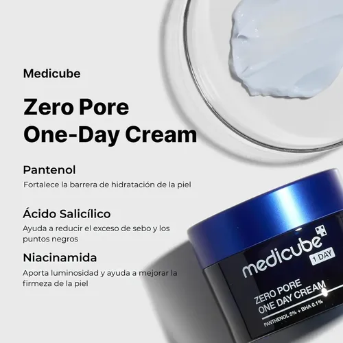 Medicube Crema Hidratante Zero Pore One Day 50ml