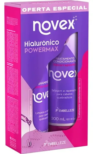 Kit Shampoo  Acondicionador Hialuronico Power Max Novex Vega