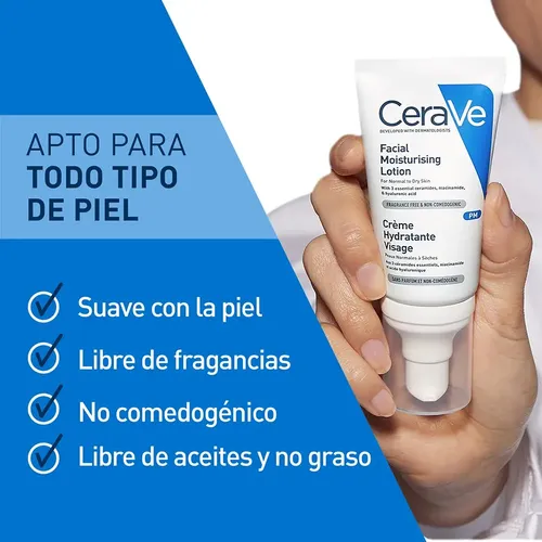 Cerave Loción Hidratante Para Rostro 52 Ml