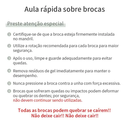 Broca De Uñas De Tungsteno Para Cutículas De Gel Bw046 Broca Bw046 Broca Chama