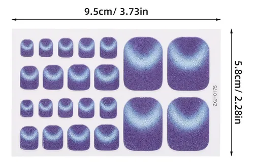 5pcs Pegatinas De Uña De Gato Con Brillo Para Uñas Gel No