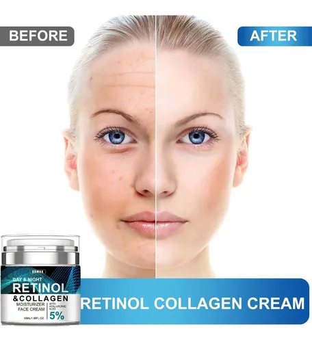 Crema Facial Retinol Y Colágeno 50ml Todo Tipo De Piel Día/noche
