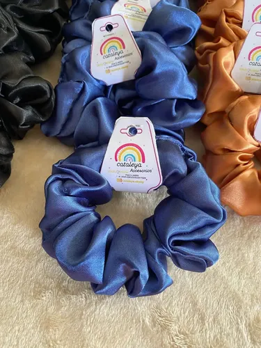 Scrunchies Pack X30 De Saten Antifrizz Por Mayor Accesorios