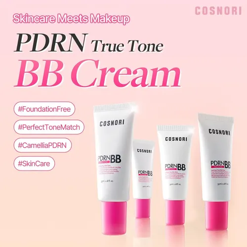 Bb Cream Cosnori Camellia Pdrn 10,000ppm, Tono True Light