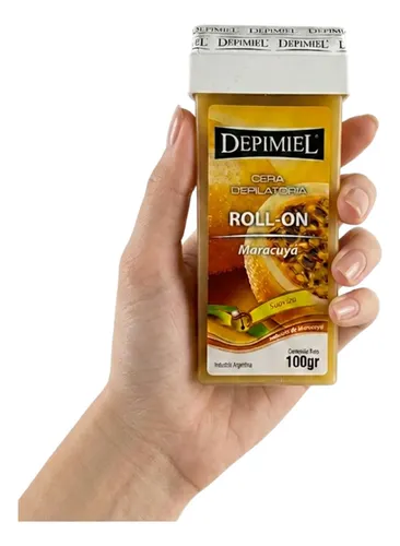 Cera Depilatoria Descartable Roll On Maracuyá Depimiel 100g