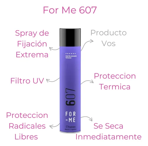 Kit Peluqueria Peinados Profesional Salon X5 For Me Framesi