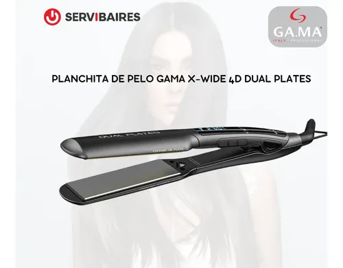 Planchita De Pelo Gama Digital X-wide Dual Plates 4d