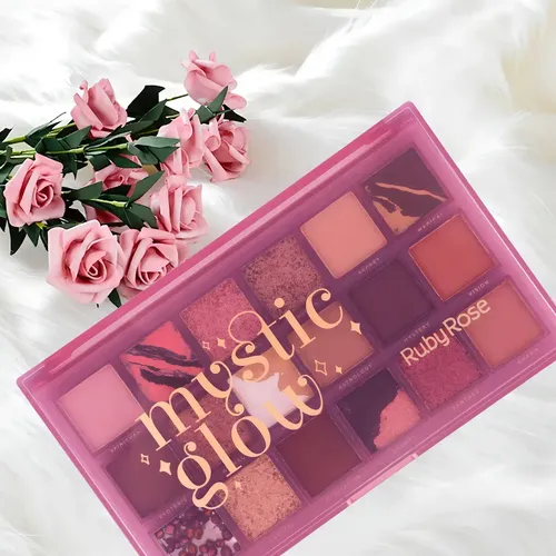 Paleta De Sombras De Ojos Mystic Glow Ruby Rose Sombra Colorida