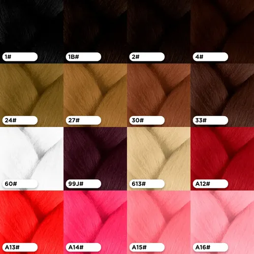 Extensiones De Pelo Sintético Para Trenzas Africanas Premium