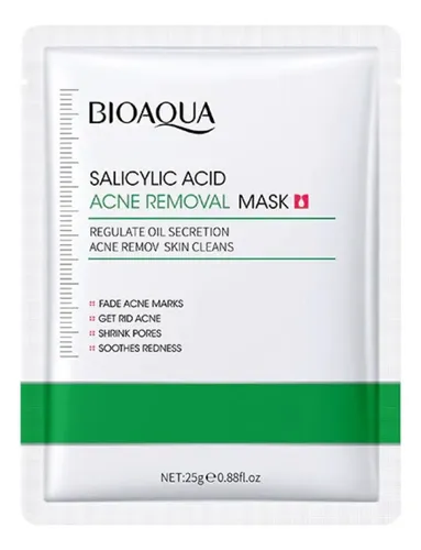 Mascarilla Facial Acido Salicilico Antiacne X1 Bioaqua
