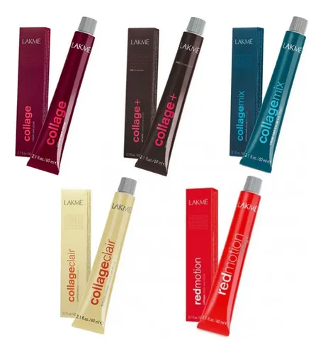 Combo 6 Tinturas Collage Creme Hair Color Lakmé