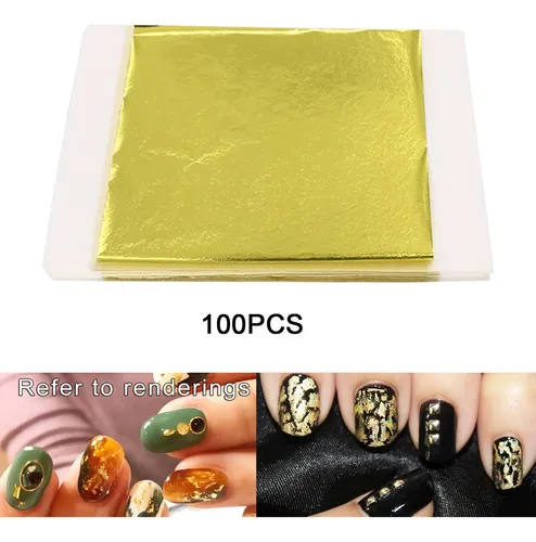 Imitación De Hoja De Hoja De Oro 100x Para Limon Amarillo