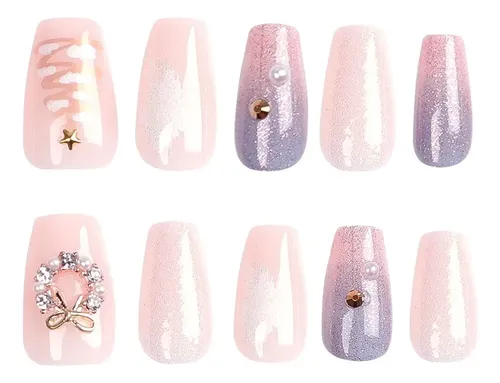 Pegatinas Para Manicura Francesa Navideña
