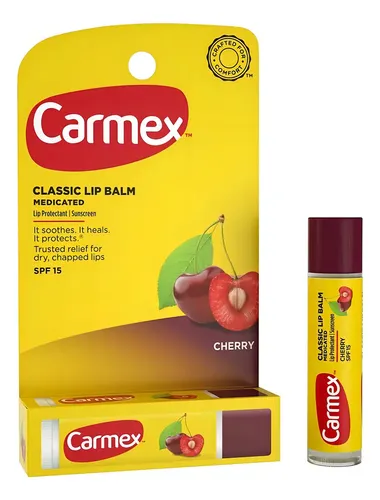 Carmex Lip Balm En Barra Sabor Cherry 1 Unidad