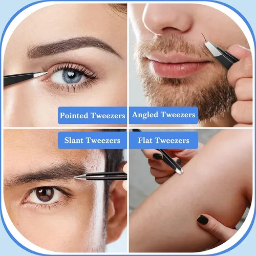 Kit De Cejas Tsmaddts 8 En 1 Con Tijeras, Pinzas Y