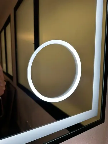 Espejo Bluetooth Luz Led Desempañador Baño Rectangular 60×80