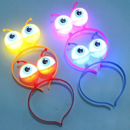 Nueva Diadema Eyeball Led Con Forma De Argolla Para El Pelo,
