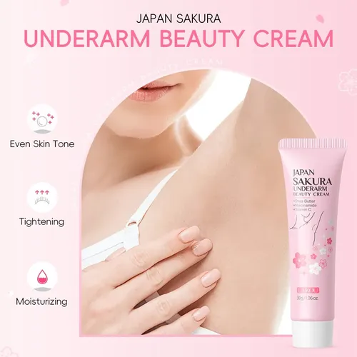 Crema Aclaradora De Axilas Japan Sakura 30g Neutra