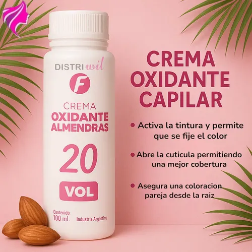 Pack Crema Oxidante 20 Vol Frilayp 100cc Almendras X24