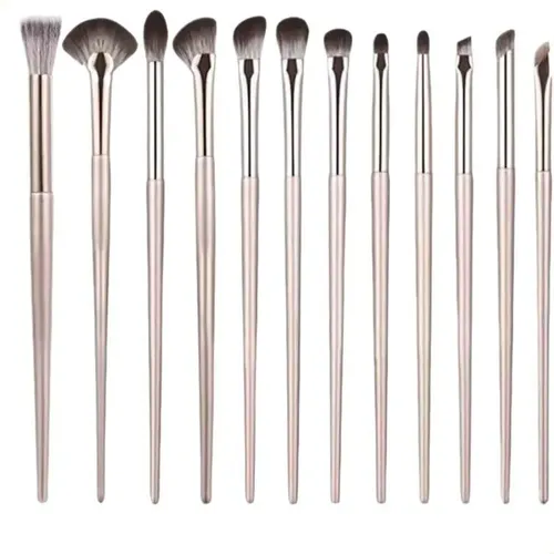 Kit 15 Brochas Para Ojos Con Estuche Portátil