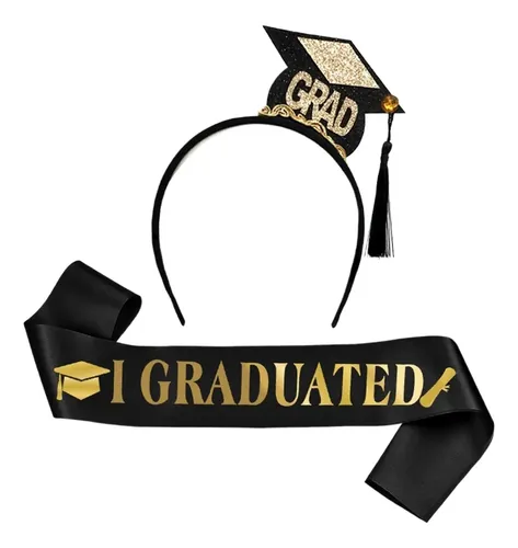 Diadema, Diadema, Gorra Graduada, Banda Satinada, Accesorios