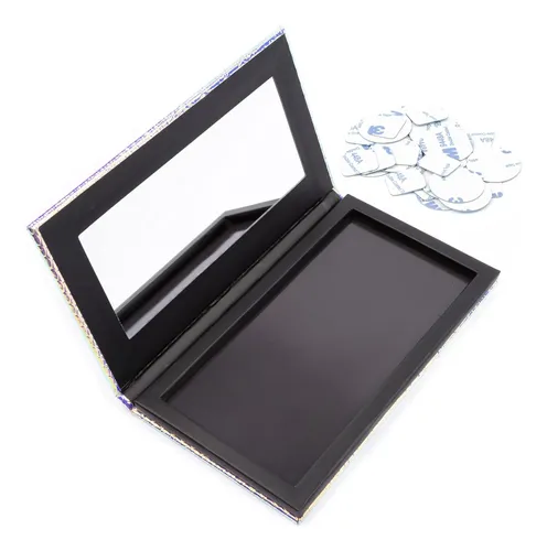 Paleta Maquillaje Magnética Sirena Con Espejo Y Stickers