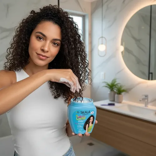 Kit Rulos Cepillo Definidor Curly+ Mascara Skala Mais Cachos